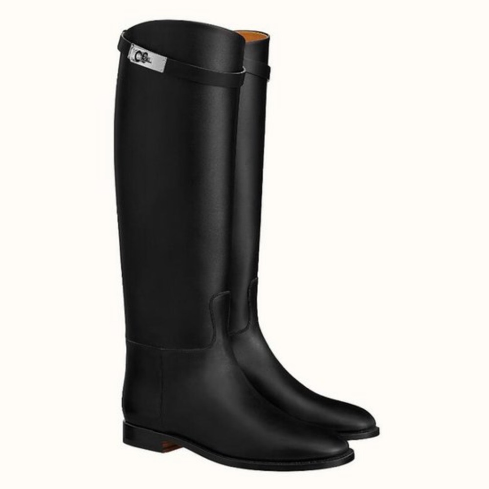 RELISTED - NWT black Riding boots with silver hardware - size EU37